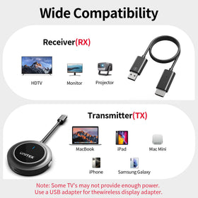 Unitek beside a mouse showing size comparison and pocketable portability
