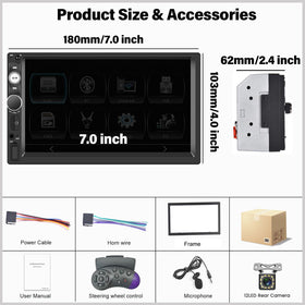 UNITOPSCI close-up of USB AUX TF ports for versatile media and charging