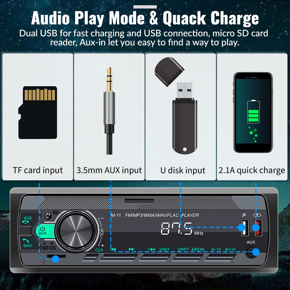 UNITOPSCI FLAC high-res audio support for richer listening.