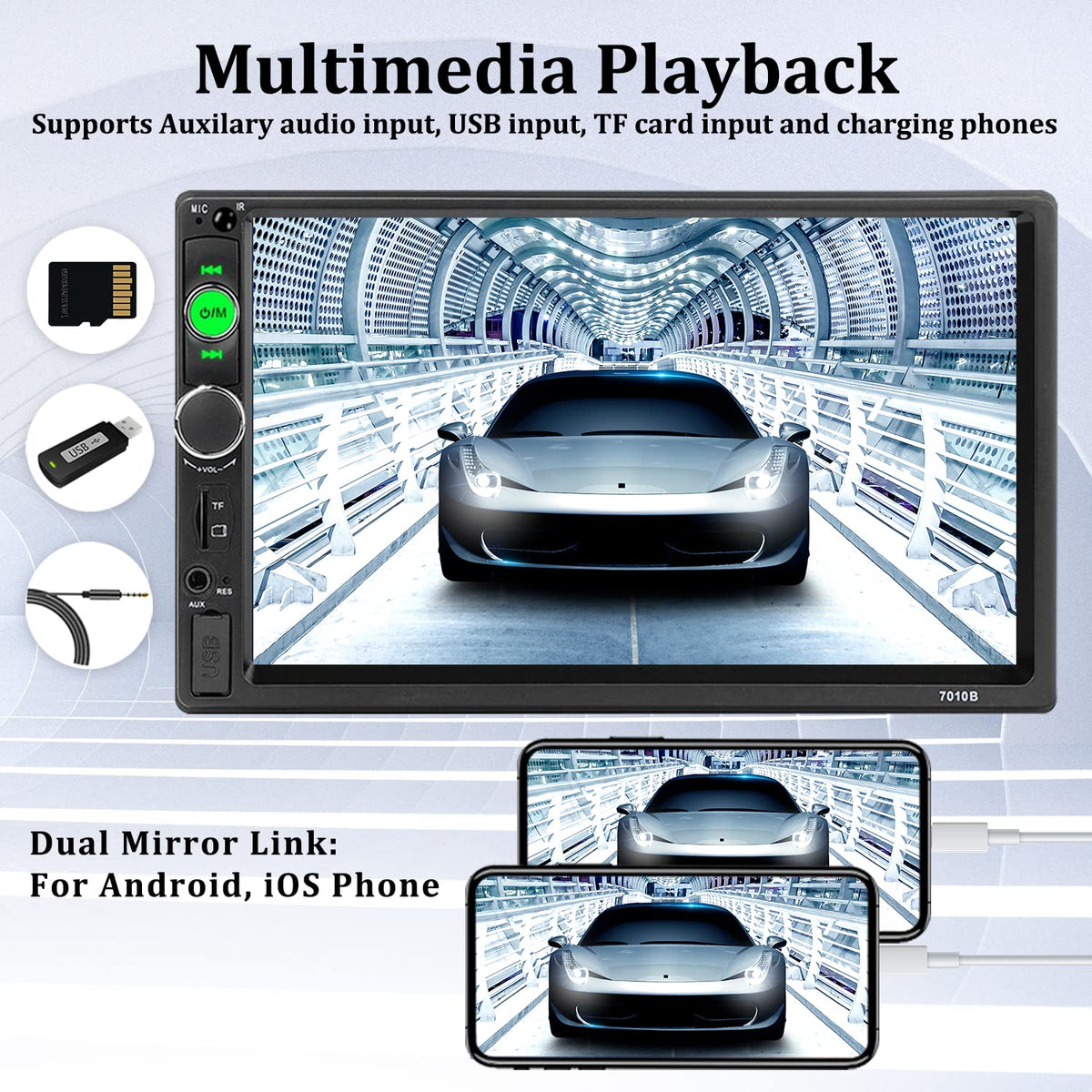 UNITOPSCI installed in car dash demonstrating integrated look and simplified operation