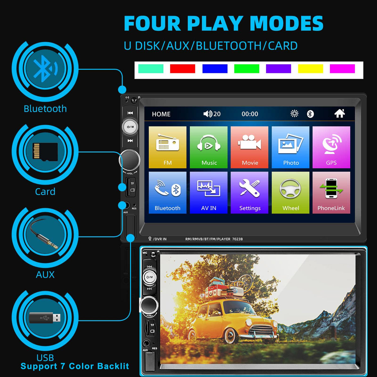 UNITOPSCI installed in dashboard for a modernized car interior