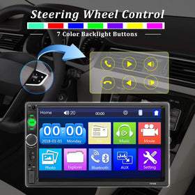UNITOPSCI steering wheel control cable visible for retaining factory audio controls