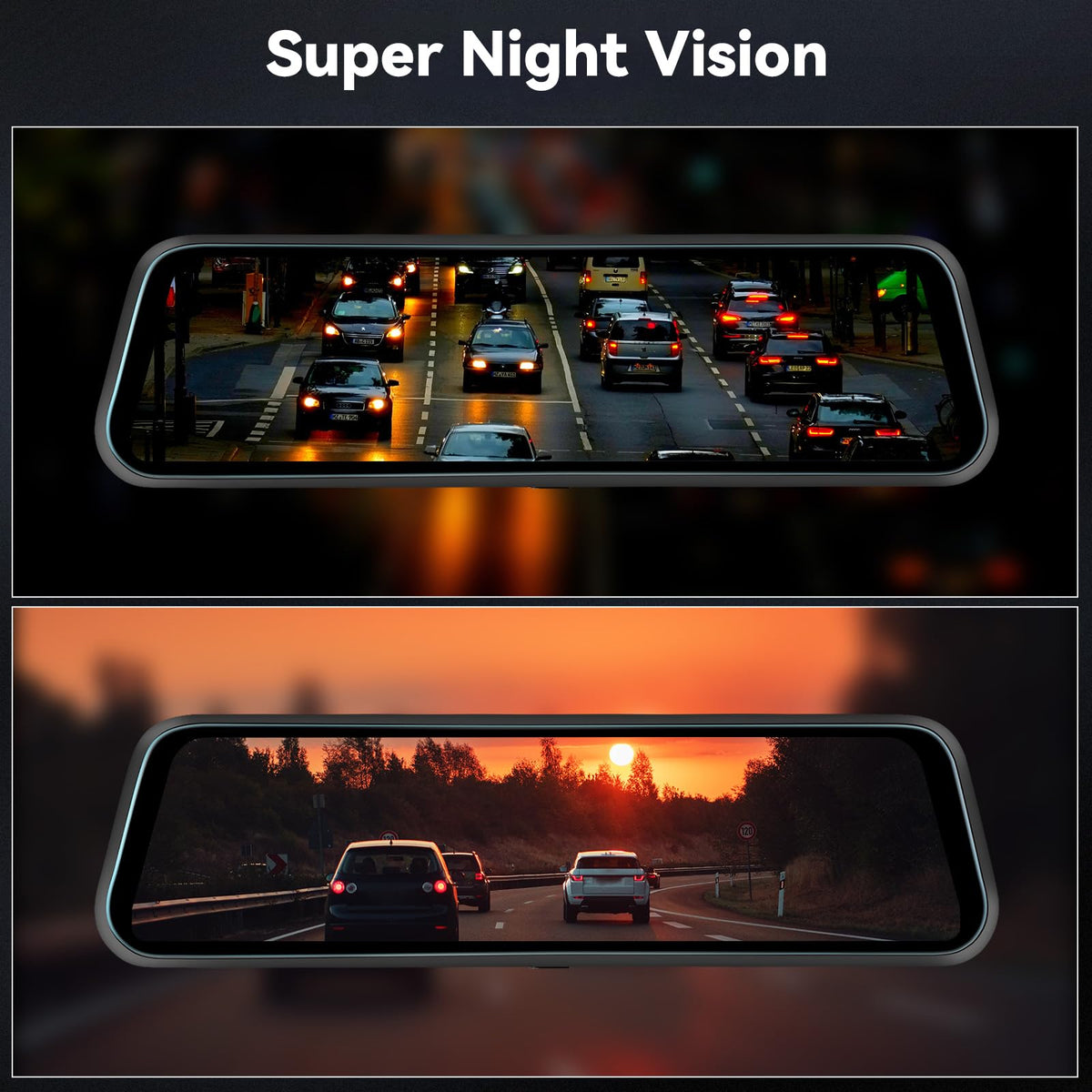UNITOPSCI touchscreen UI in car for quick menu access and playback