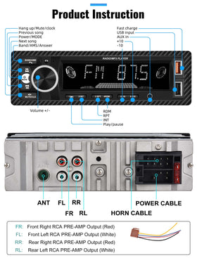 UNITOPSI auxiliary input to connect MP3 players for flexible listening