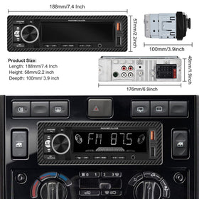 UNITOPSI car radio install kit included for straightforward mounting