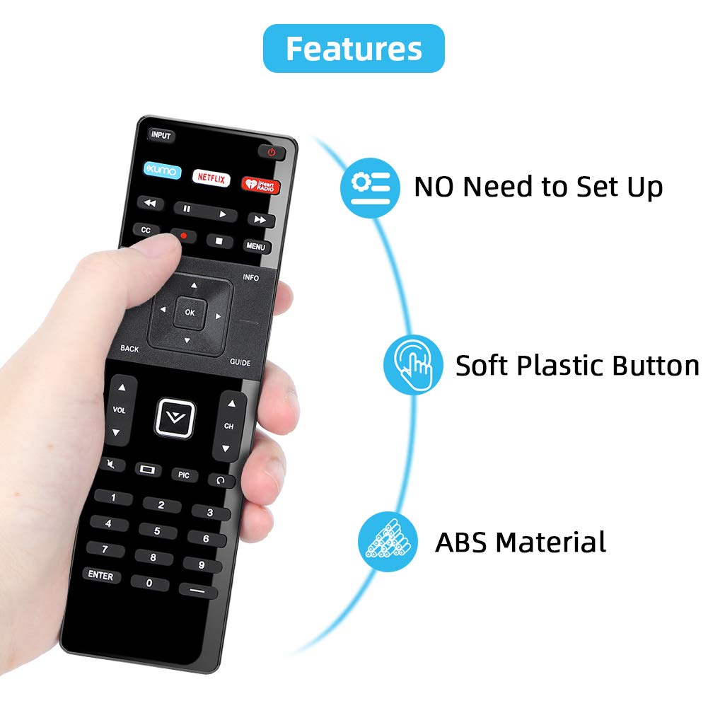 UNOCAR Chromecast replacement remote for Vizio TVs with easy app access.