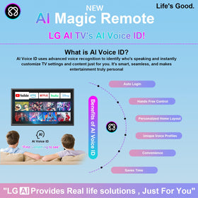 UNOCAR LG AI Remote shortcut-buttons for quick content access