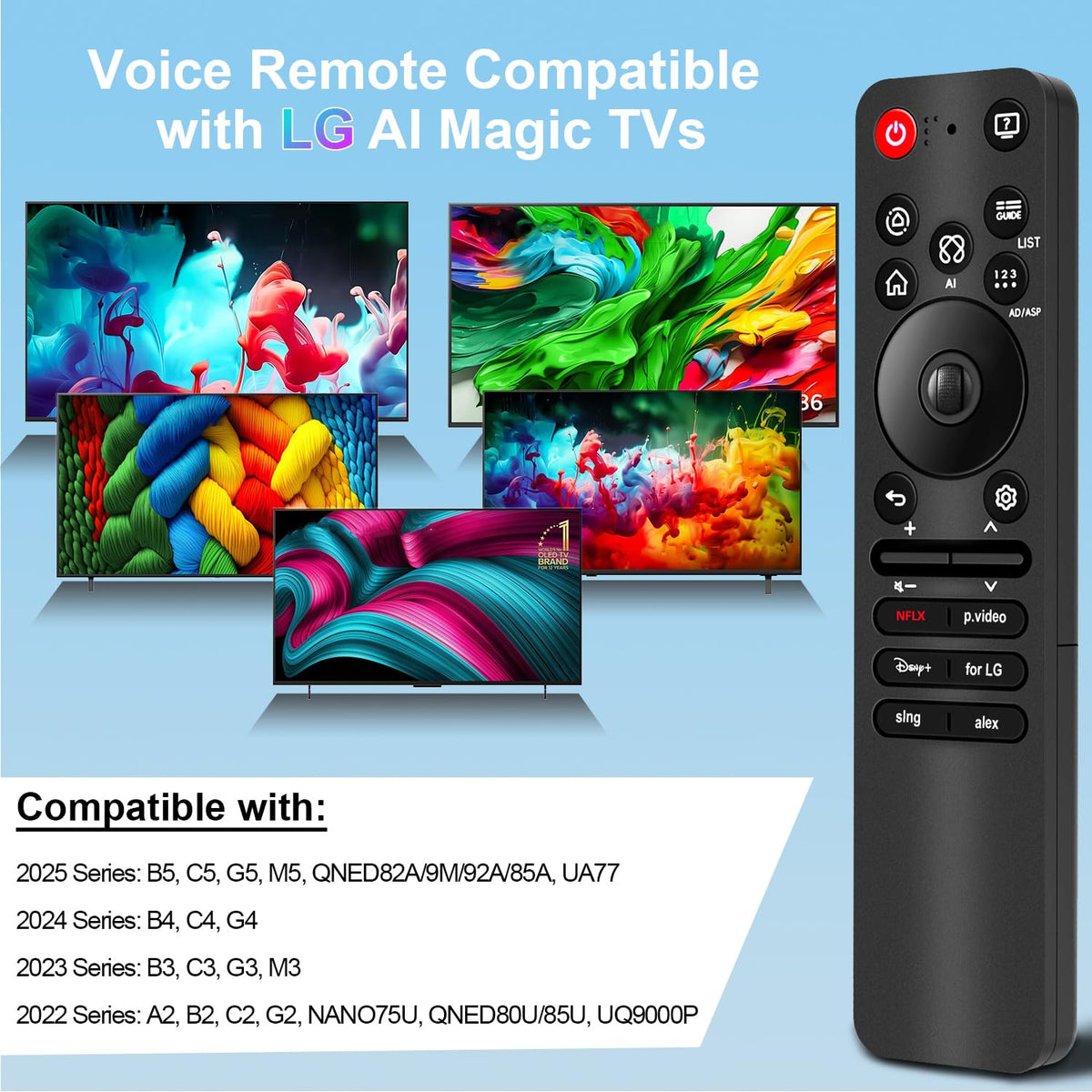 UNOCAR LG AI Remote voice-control enables hands-free TV navigation