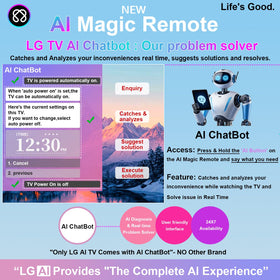 UNOCAR LG AI Remote webos-compat ensures plug-and-play with compatible TVs