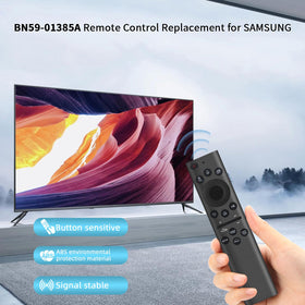UNOCAR BN59-01385A remote packaging showing compact design for easy storage.
