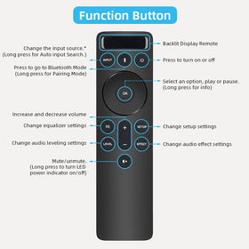 Ergonomic, lightweight UNOCAR VIZIO remote for safe handling.
