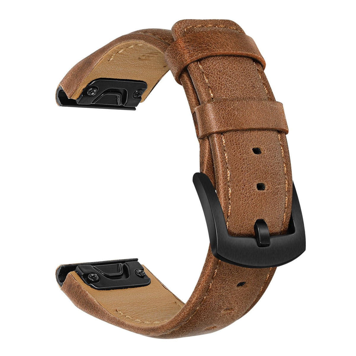 Unoxiento Quick Fit Band 26mm leather close-up showing soft texture for daily wear