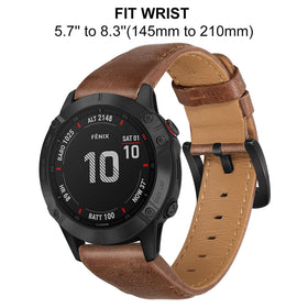 Unoxiento Quick Fit Band built-in adapter detail emphasizes secure connection to Garmin