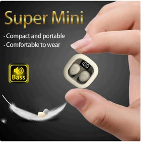 Unremittingly daily-use earbuds in a compact travel-case for on-the-go charging