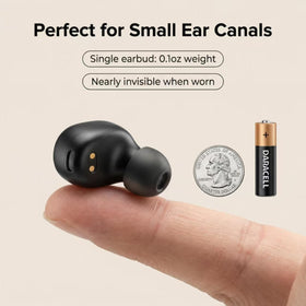 Unremittingly Ultra Small Earphones ideal for side sleepers with minimal pillow pressure.