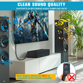 Unstincer PCM and Dolby DTS formats support for rich audio on home theater.