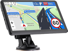 UNSXHIT GPS Navigator 7-inch screen showcases clear turn-by-turn guidance.