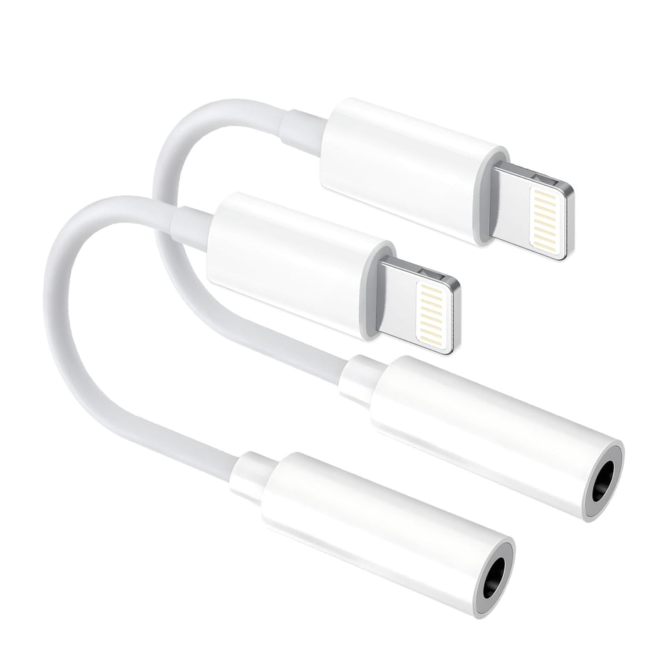Untvie lightning to 3.5mm adapter for iPhone enables wired listening on the go