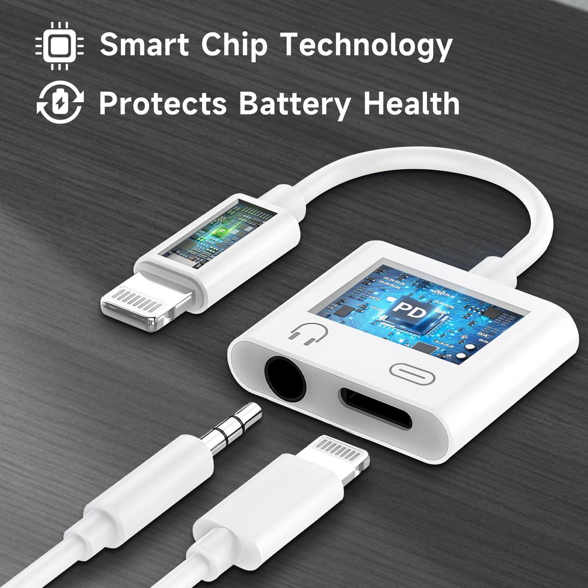 Untvie plug-and-play-lightning-35mm adapter for instant use.