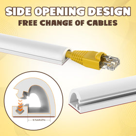 UOMTFAI cuttable wire cover fits various spaces