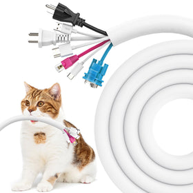 UOMTFAI dog cord protector 10ft guards cables from pets chewing