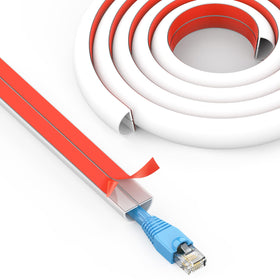 UOMTFAI wall cord hider adhesive installation for quick, tool-free setup.