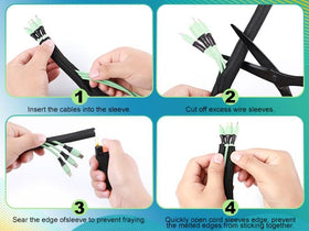 UOMTFAI anti chew cord sleeve helps maintain tidy, pet friendly areas