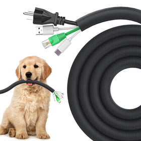 UOMTFAI cord protector 25ft shields cables from pets for a neater space