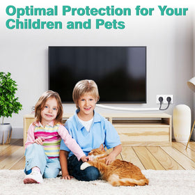 UOMTFAI secure-fit cord protector stays snug around cords for silent operation.