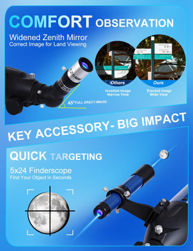 Uonol telescope in action for stargazing, birdwatching, and cityscape viewing.