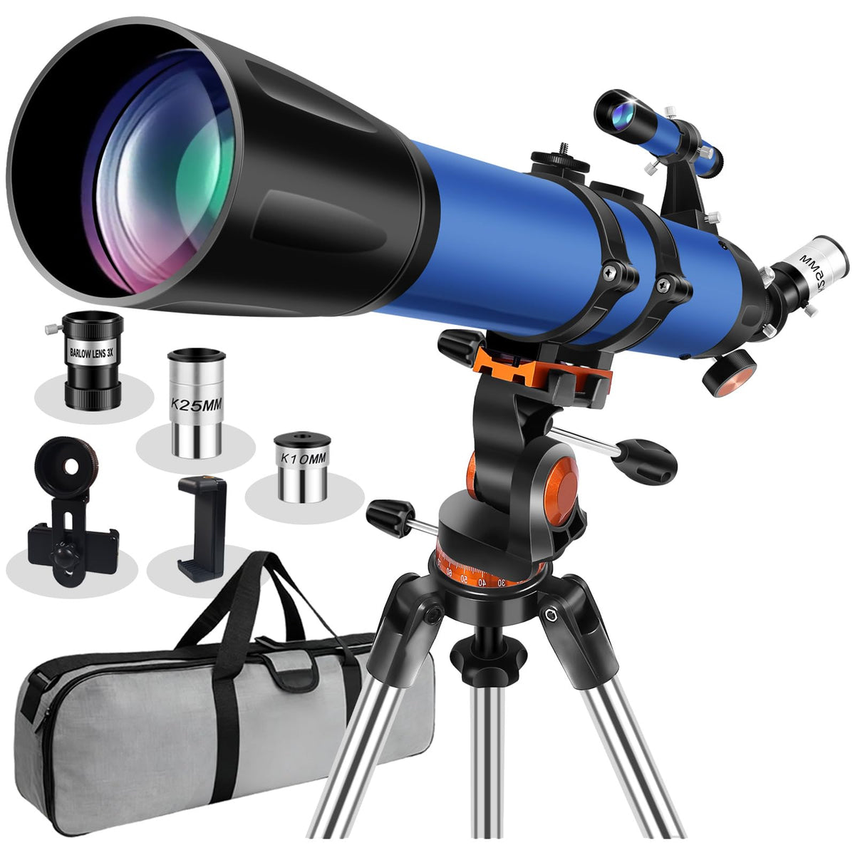 Uonol telescope with 90mm aperture for bright, clear lunar and planetary views.