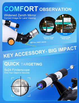 Uonol telescope carry bag keeps accessories organized on travel.