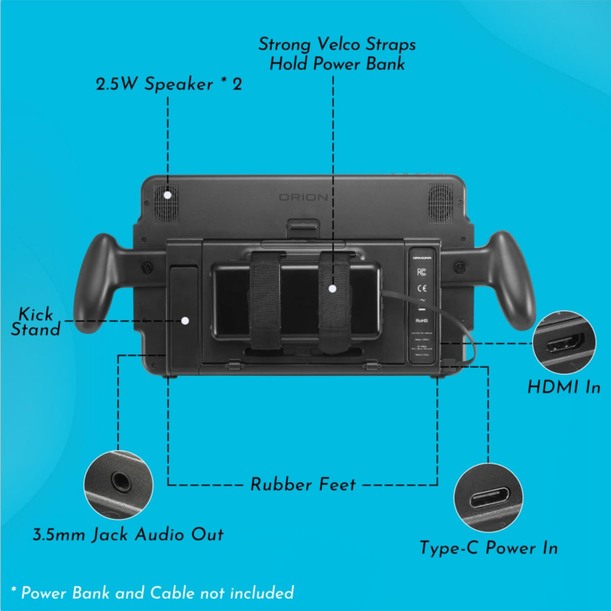 Up-Switch Orion docked Switch charging while you play