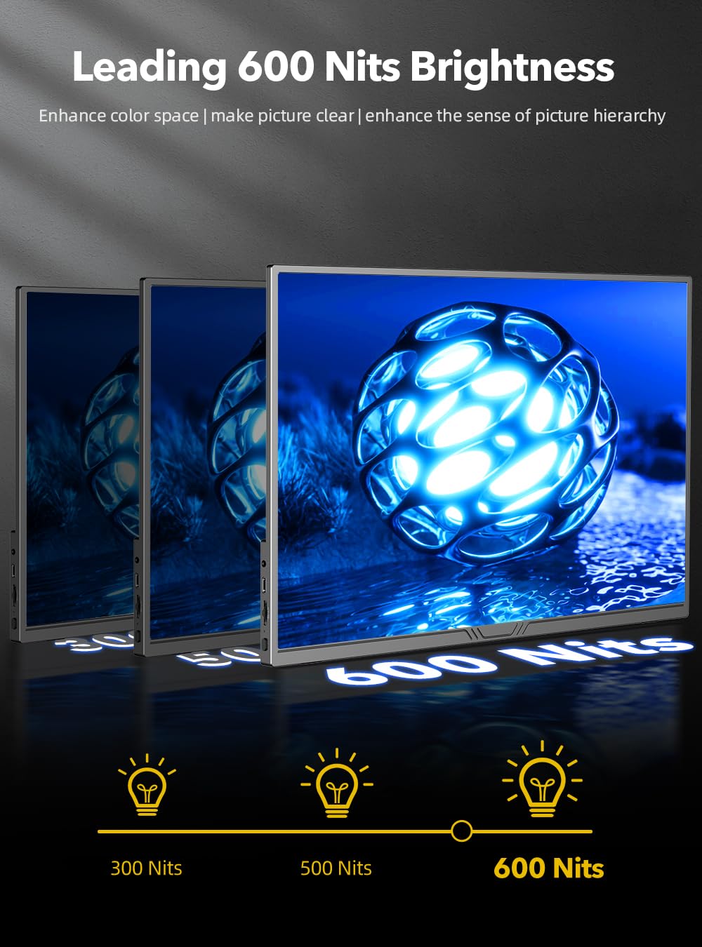 UPERFECT 100% AdobeRGB ensures color accuracy for design work.