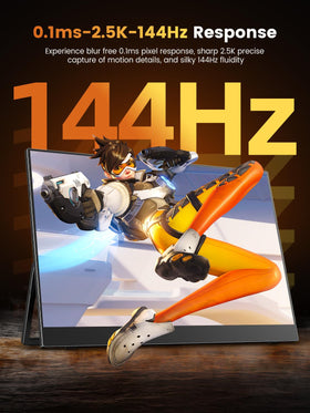 UPERFECT 144Hz display enables smooth action and reduced blur.