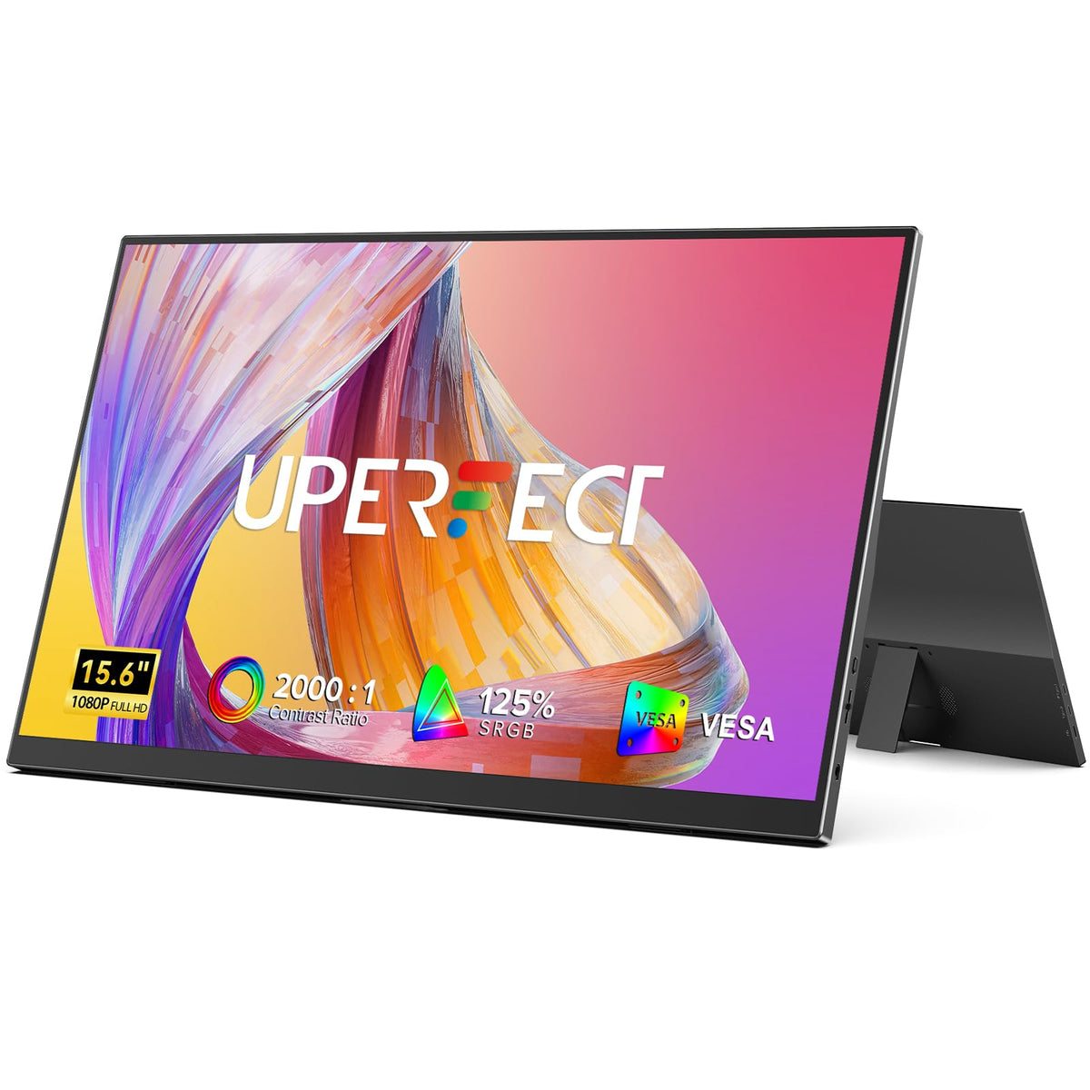 UPERFECT 15.6-inch portable monitor with ultra-slim profile for travel productivity