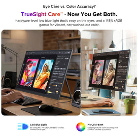 UPERFECT NxtLED monitor offers 145% sRGB for vibrant, accurate colors.