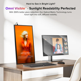 UPERFECT monitor with USB-C and HDMI connectivity simplifies laptop or console pairing.