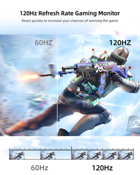 UPERFECT 18.5-inch portable monitor with gaming OSD enhances visuals