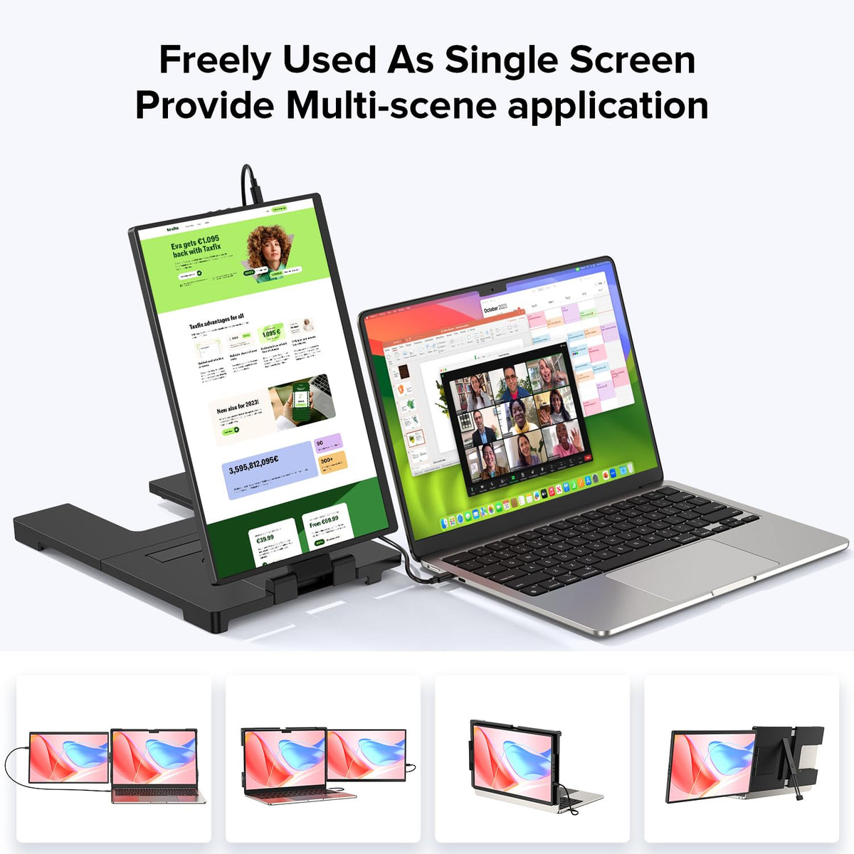 UPERFECT aspect ratio can switch from 16:10 to 16:9 for different content.