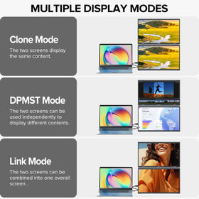 UPERFECT Delta 15.6-inch dual monitor enables independent two-device connections