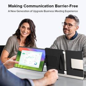 UPERFECT in-use on a desk provides expanded screen real estate.
