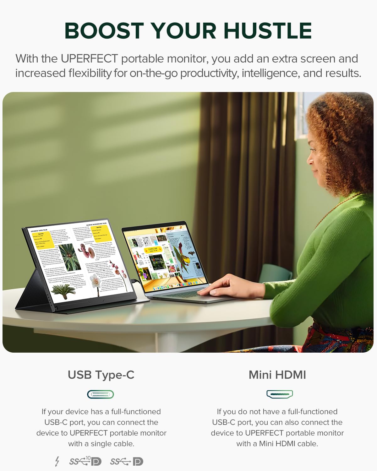 UPERFECT lightweight frameless design ideal for travel.