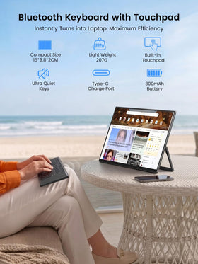 UPERFECT matte IPS display at 400 nits for clear outdoor reading