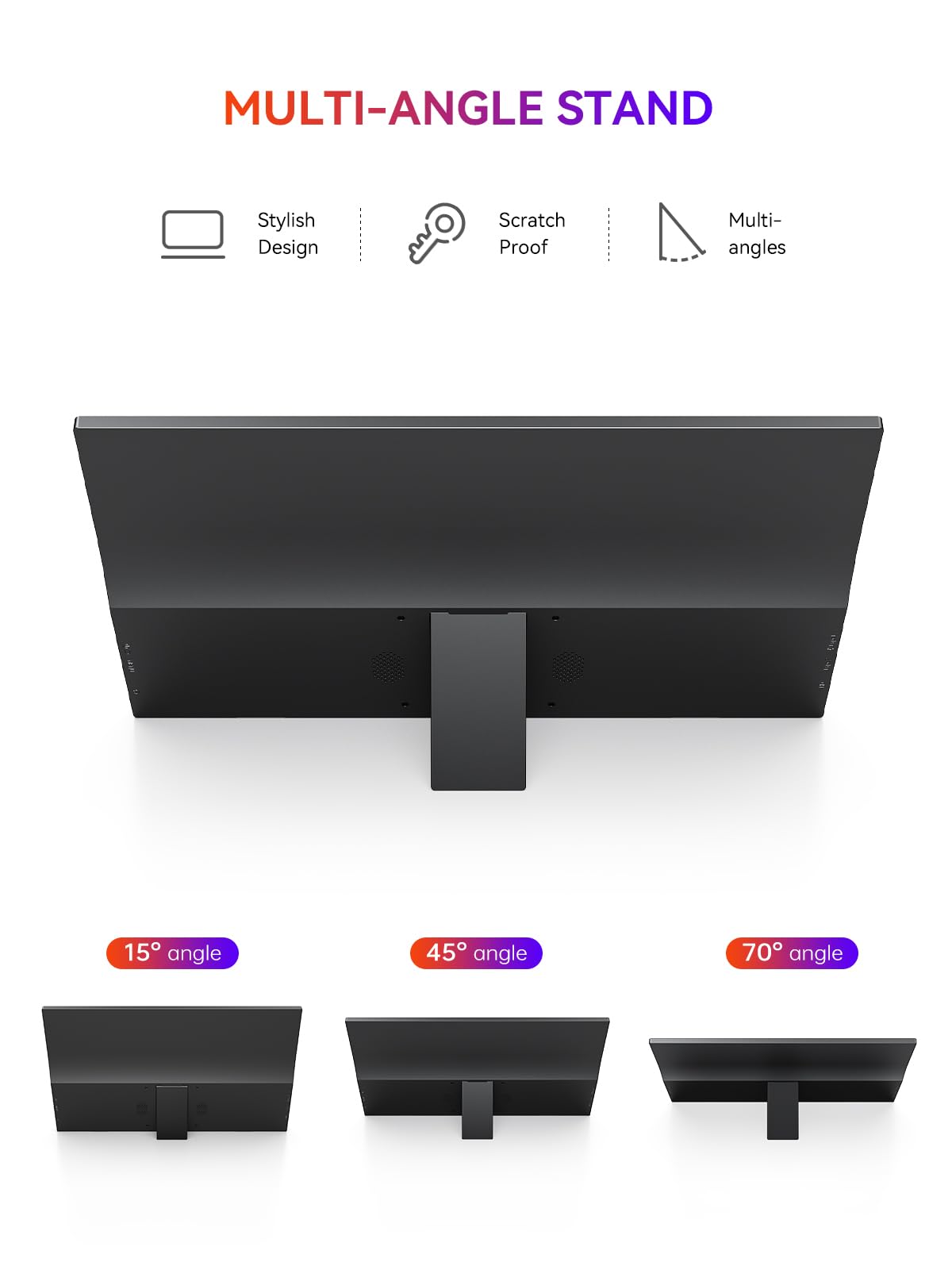 UPERFECT display with ultra-narrow bezels for immersive viewing on the go