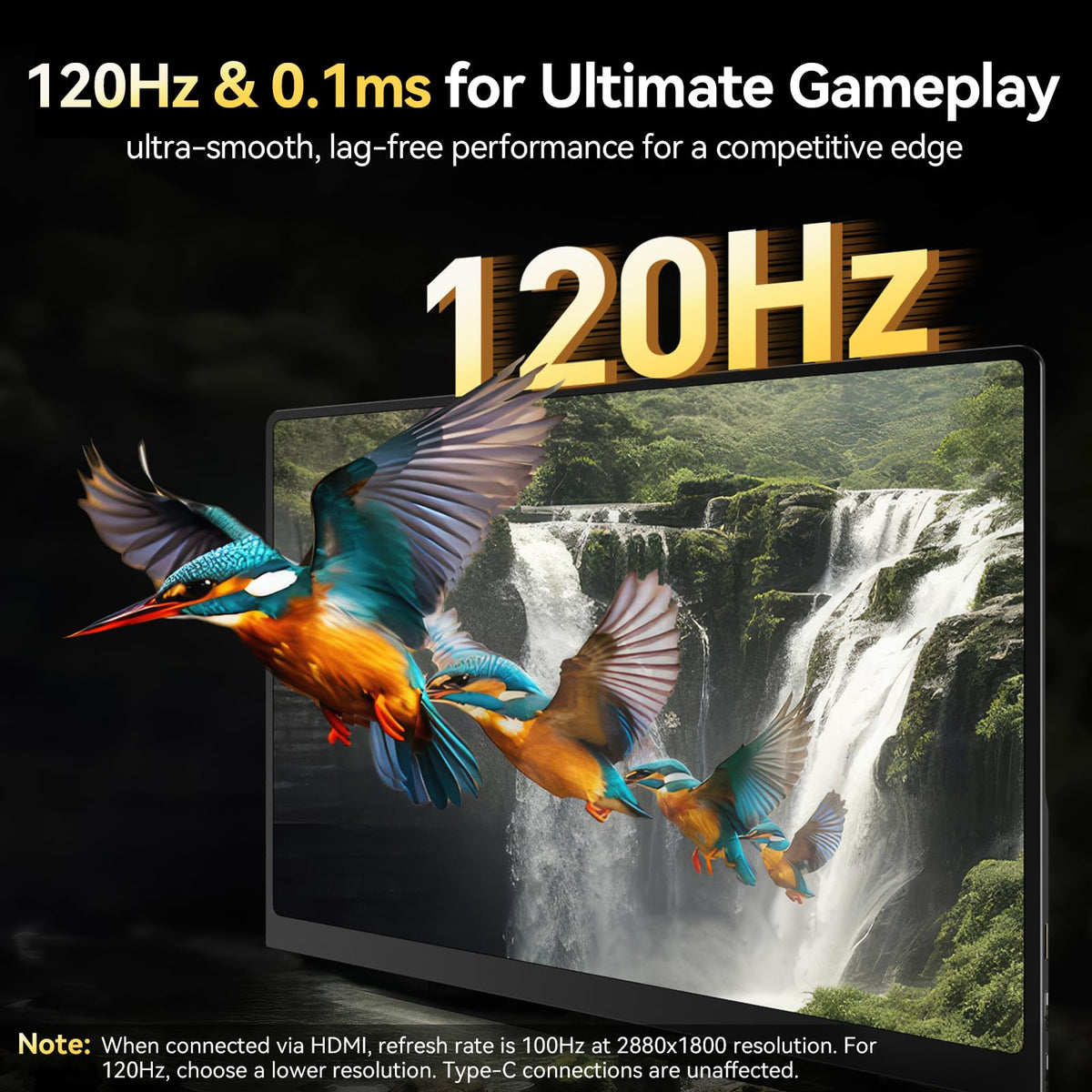 UPERFECT OLED Monitor 16-inch 500 nit brightness supports outdoor readability
