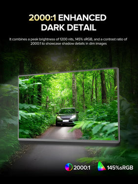UPERFECT 145% sRGB color accuracy delivers vibrant visuals for games and photos