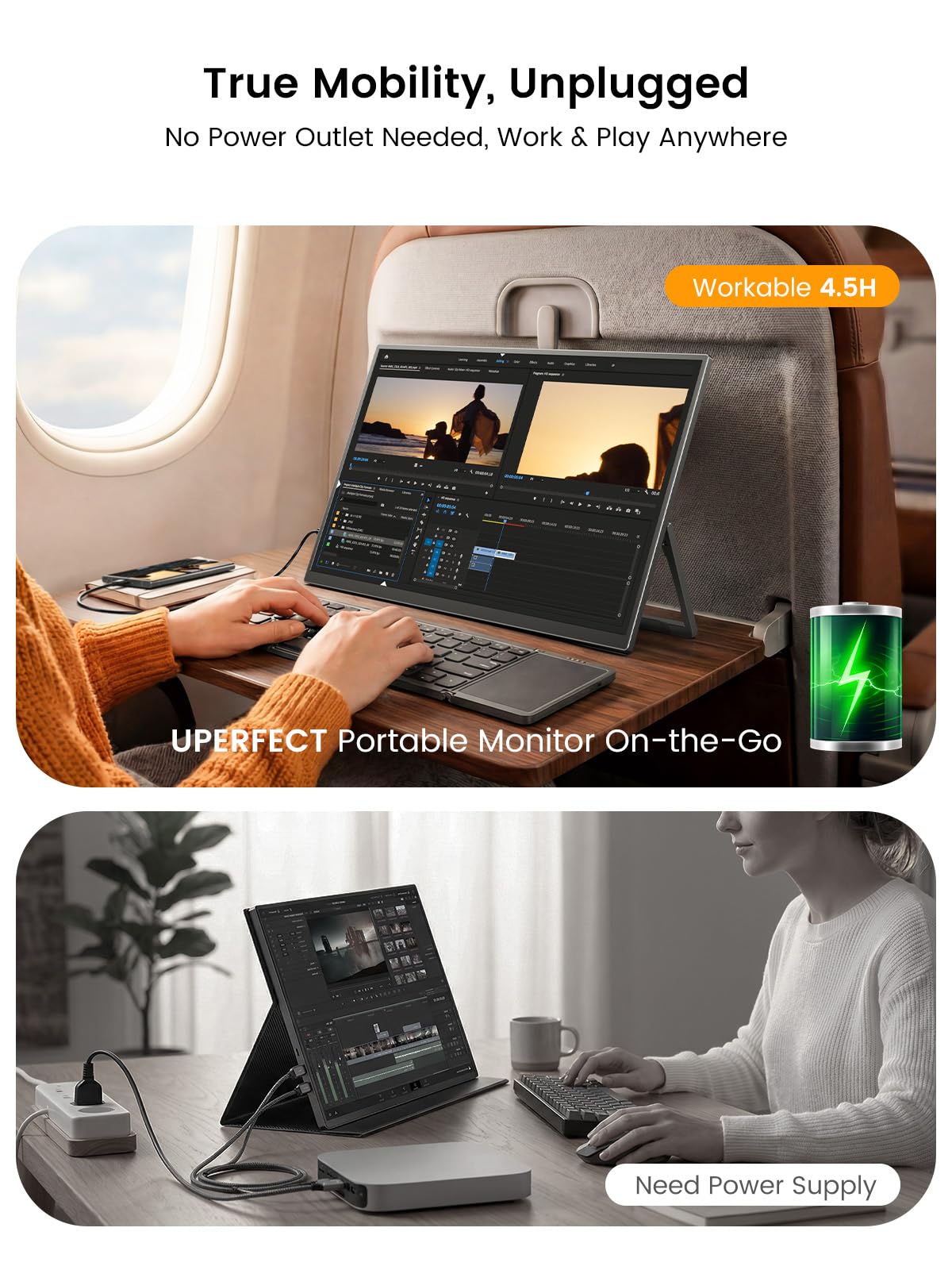 UPERFECT touchscreen supports 10-point input for quick navigation