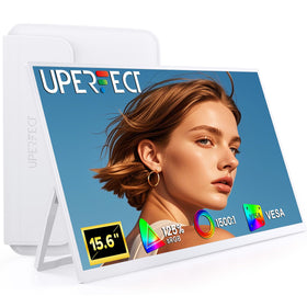 UPERFECT portable monitor with white surface and clean design for daily use