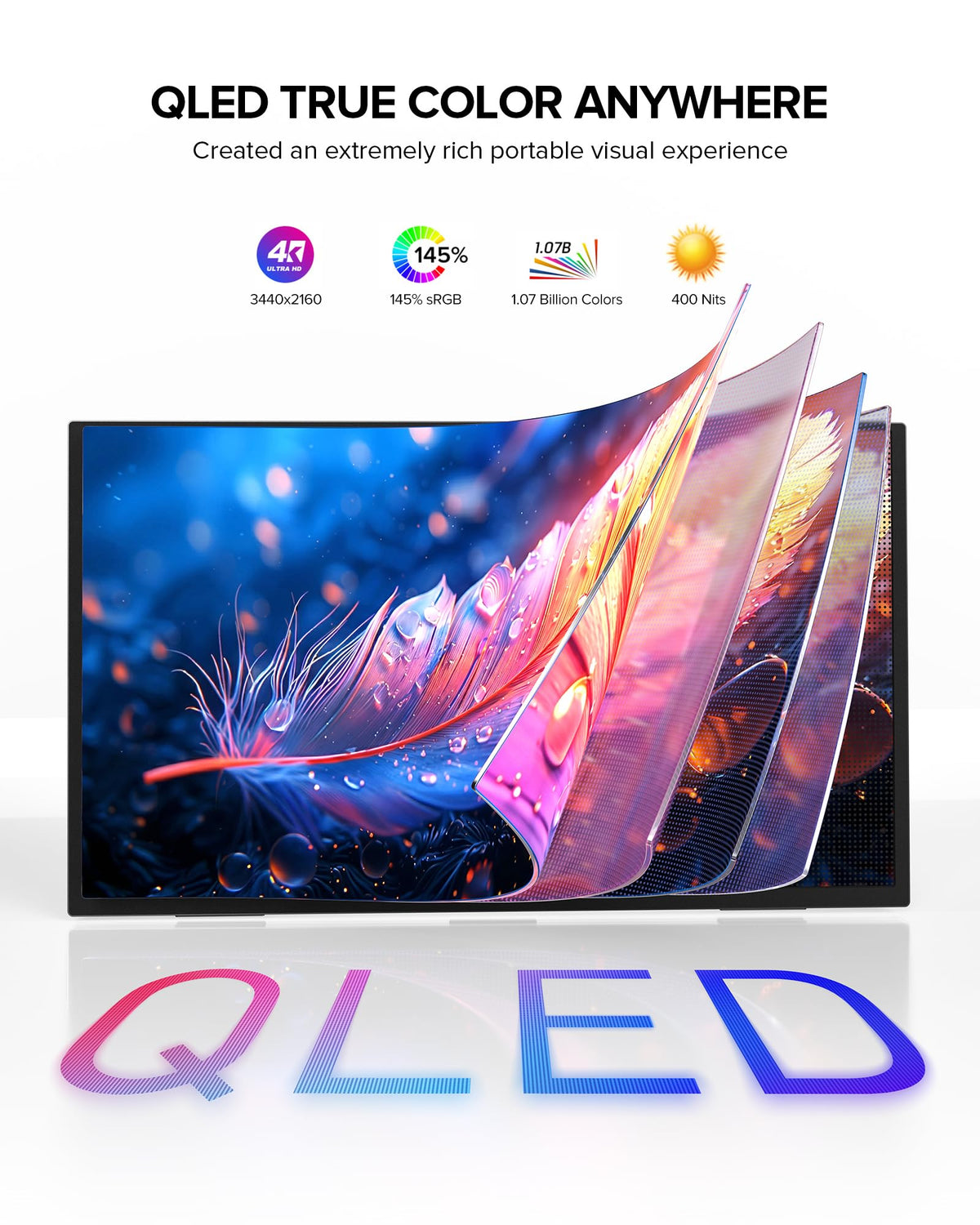 UPERFECT monitor displaying bright scenes at 400 nits